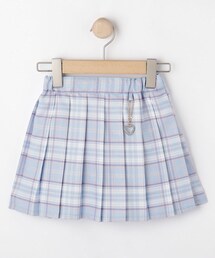 SHOO・LA・RUE | 【100-150cm】ハートチャーム付きチェックプリーツスカート(スカート)