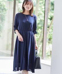 Reflect（リフレクト）の「【吸水速乾／防しわ】シルキープリーツワンピース（ワンピース）」