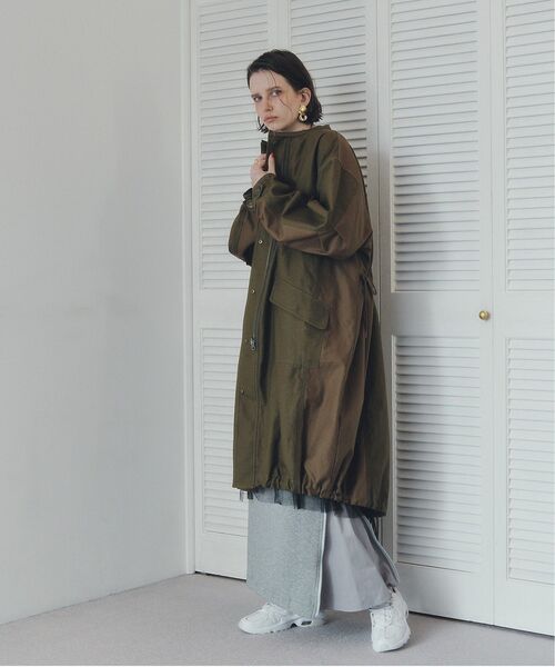 Editt by YECCA VECCA（エディットバイイェッカヴェッカ）の「2wayミリタリーコート（その他アウター・レディース・カーキ/チャコールグレー・FREE）」の8枚目の写真