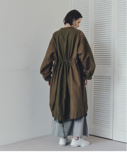 Editt by YECCA VECCA（エディットバイイェッカヴェッカ）の「2wayミリタリーコート（その他アウター・レディース・カーキ/チャコールグレー・FREE）」の11枚目の写真