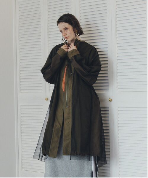 Editt by YECCA VECCA（エディットバイイェッカヴェッカ）の「2wayミリタリーコート（その他アウター・レディース・カーキ/チャコールグレー・FREE）」の15枚目の写真
