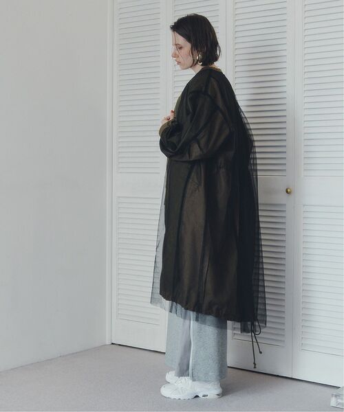 Editt by YECCA VECCA（エディットバイイェッカヴェッカ）の「2wayミリタリーコート（その他アウター・レディース・カーキ/チャコールグレー・FREE）」の16枚目の写真