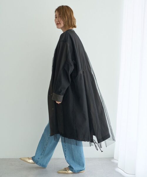 Editt by YECCA VECCA（エディットバイイェッカヴェッカ）の「2wayミリタリーコート（その他アウター・レディース・カーキ/チャコールグレー・FREE）」の21枚目の写真