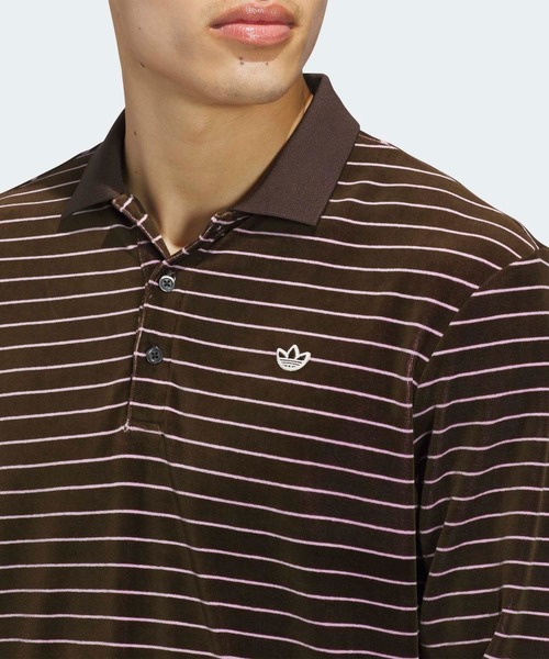 オリジナルスゴルフ Originalsベロア 長袖 ポロシャツ【adidas Golf