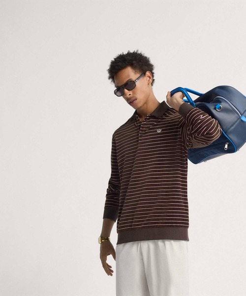 オリジナルスゴルフ Originalsベロア ポロシャツadidas Golf セール】オリジナルスゴルフ Originalsベロア 長袖 ポロシャツ【adidas