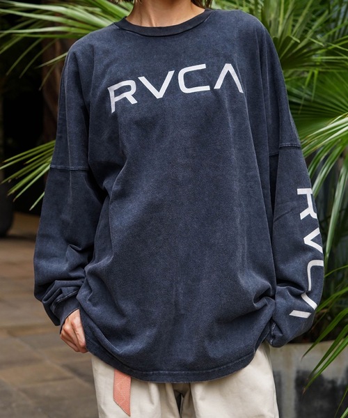 RVCA（ルーカ）の「RVCA メンズ RVCA LT ロンＴ 【2025年秋冬モデル】/ルーカ袖プリントロゴ長袖ロンT（Tシャツ/カットソー・メンズ・ブラック/ベージュ/オフホワイト/ブルー系その他/ブラック系その他・SMALL/MEDIUM/LARGE/X-LARGE）」の3枚目の写真