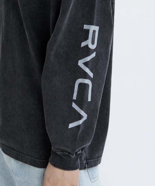 RVCA（ルーカ）の「RVCA メンズ RVCA LT ロンＴ 【2025年秋冬モデル】/ルーカ袖プリントロゴ長袖ロンT（Tシャツ/カットソー・メンズ・ブラック/ベージュ/オフホワイト/ブルー系その他/ブラック系その他・SMALL/MEDIUM/LARGE/X-LARGE）」の8枚目の写真