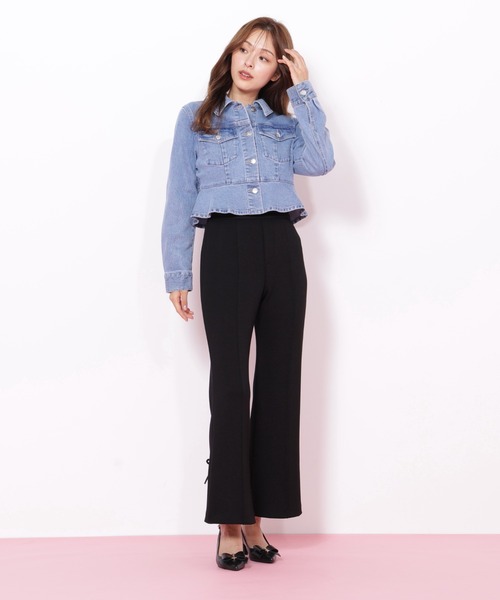 JILL by JILL STUART（ジルバイジルスチュアート）の「◇ペプラムデニムジャケット（デニムジャケット・レディース・ブルー/ネイビー・SMALL/MEDIUM）」の19枚目の写真