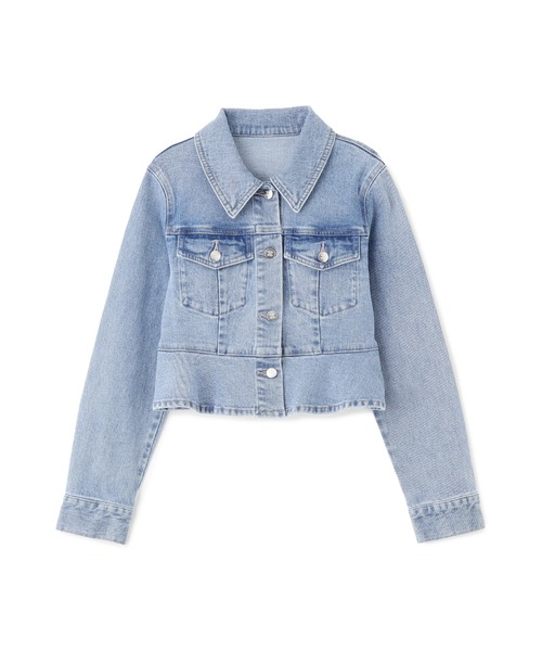 JILL by JILL STUART（ジルバイジルスチュアート）の「◇ペプラムデニムジャケット（デニムジャケット・レディース・ブルー/ネイビー・SMALL/MEDIUM）」の13枚目の写真