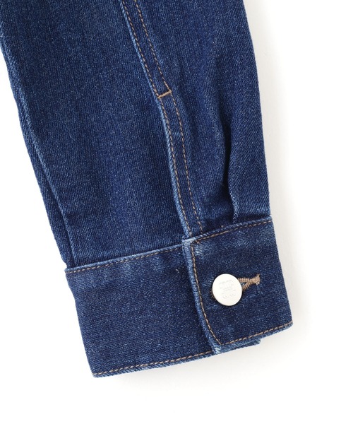 JILL by JILL STUART（ジルバイジルスチュアート）の「◇ペプラムデニムジャケット（デニムジャケット・レディース・ブルー/ネイビー・SMALL/MEDIUM）」の4枚目の写真