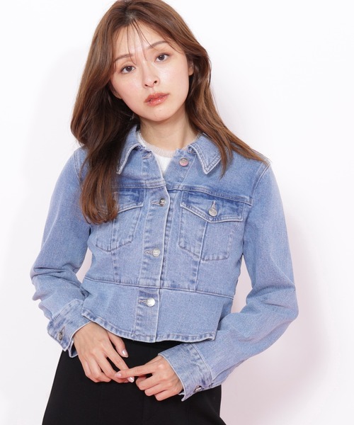 JILL by JILL STUART（ジルバイジルスチュアート）の「◇ペプラムデニムジャケット（デニムジャケット・レディース・ブルー/ネイビー・SMALL/MEDIUM）」の20枚目の写真