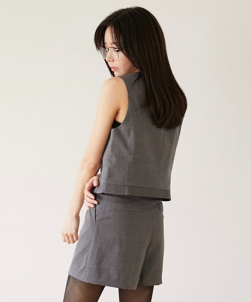 Luan(ルアン)の「【Luan】GLEN CHECK GILET/グレンチェックジレ(ベスト・レディース・グレー/ブラウン・1/0)」の15枚目の写真