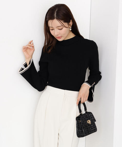 PROPORTION BODY DRESSING(プロポーションボディドレッシング)の「<ハンドウォッシャブル>スタンドネックリブニット / 1215270909(ニット/セーター・レディース・ブラック/ゴールド/ブルー/ホワイト系その他・SMALL/MEDIUM)」の22枚目の写真