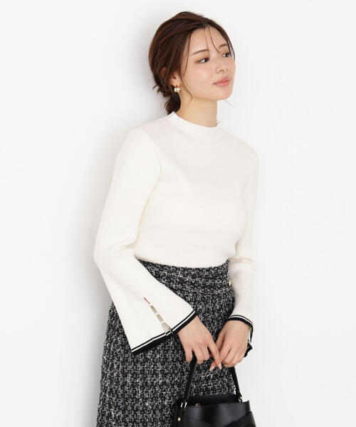 PROPORTION BODY DRESSING(プロポーションボディドレッシング)の「<ハンドウォッシャブル>スタンドネックリブニット / 1215270909(ニット/セーター・レディース・ブラック/ゴールド/ブルー/ホワイト系その他・SMALL/MEDIUM)」の6枚目の写真