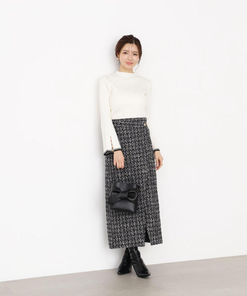 PROPORTION BODY DRESSING(プロポーションボディドレッシング)の「<ハンドウォッシャブル>スタンドネックリブニット / 1215270909(ニット/セーター・レディース・ブラック/ゴールド/ブルー/ホワイト系その他・SMALL/MEDIUM)」の10枚目の写真