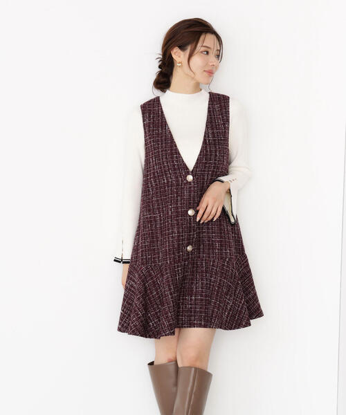 PROPORTION BODY DRESSING(プロポーションボディドレッシング)の「<ハンドウォッシャブル>スタンドネックリブニット / 1215270909(ニット/セーター・レディース・ブラック/ゴールド/ブルー/ホワイト系その他・SMALL/MEDIUM)」の14枚目の写真