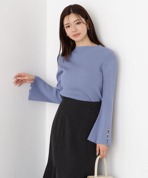 PROPORTION BODY DRESSING(プロポーションボディドレッシング)の「<ハンドウォッシャブル>スタンドネックリブニット / 1215270909(ニット/セーター・レディース・ブラック/ゴールド/ブルー/ホワイト系その他・SMALL/MEDIUM)」の18枚目の写真