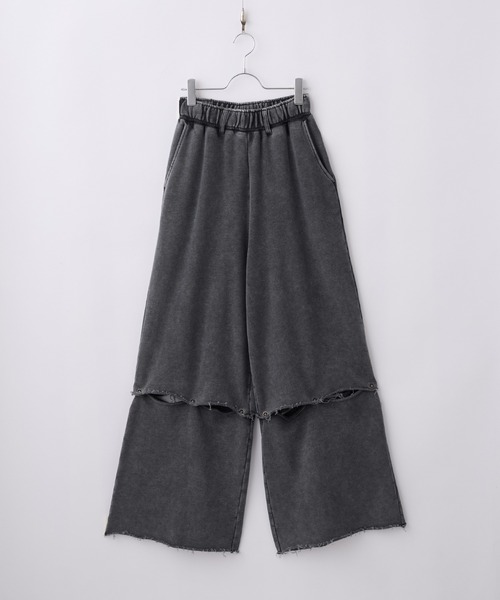 Spielio（シュピーリオ）の「【Spielio】Vintage-like detachable sweatpants/ヴィンテージライクデタッチャブルスウェットパンツ/ショーツ(2WAY)（スウェットパンツ・メンズ・ブラック/ブラウン/グレー・S/M/L）」の4枚目の写真