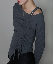 オフショルダー」に該当するトップス（リボン）ファッション通販