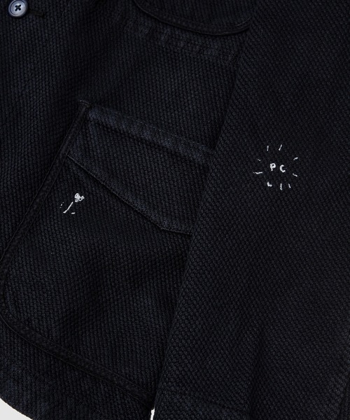 PORTER CLASSIC（ポータークラシック）の「PC KENDO FRENCH JACKET EMBROIDERY (FLOWER) WATCH CHAIN ITEM（その他アウター・メンズ・ブルー/ダークネイビー・L）」の7枚目の写真
