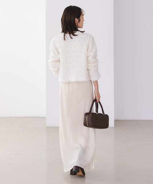 Noble（ノーブル）の「ツイードニットカーディガン（カーディガン/ボレロ・レディース・ホワイト/ネイビー・FREE）」の14枚目の写真