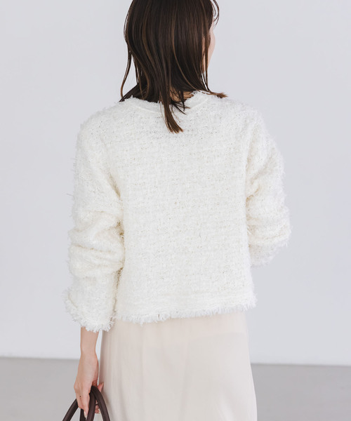 ツイードニットカーディガン（カーディガン/ボレロ）｜NOBLE