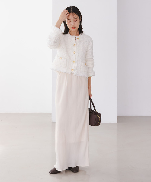 ツイードニットカーディガン（カーディガン/ボレロ）｜NOBLE（ノーブル