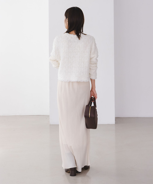 Noble（ノーブル）の「ツイードニットカーディガン（カーディガン/ボレロ・レディース・ホワイト/ネイビー・FREE）」の20枚目の写真