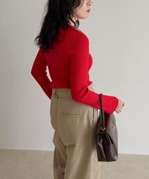 fredy emue | 袖スリットリブニットプルオーバー(ニット/セーター)