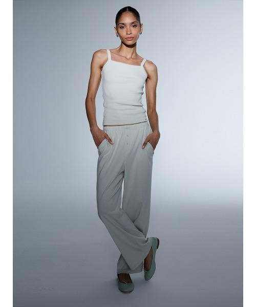 GLOWNY(グロウニ―)の「G BUTTON FLY PANTS(その他パンツ・レディース・ホワイト/ブラック/グレー/イエロー系/グリーン系その他・SMALL/MEDIUM/X-SMALL/LARGE)」の4枚目の写真