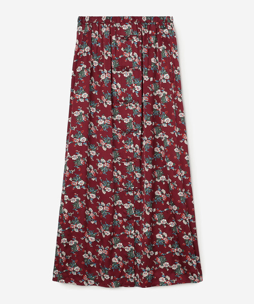 THE SHINZONE（ザ　シンゾーン）の「THE SHINZONE | フラワープリント ロングスカート WOMEN（スカート・レディース・ブラック系その他/レッド系その他・34）」の4枚目の写真