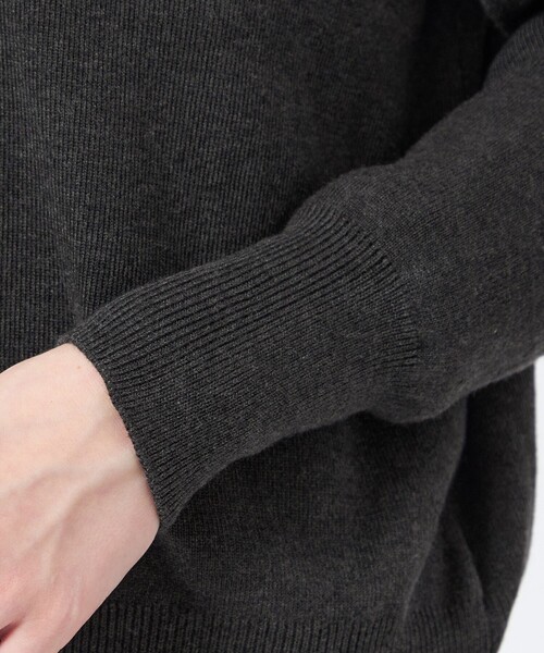 MACKINTOSH PHILOSOPHY（ﾏｯｷﾝﾄｯｼｭ ﾌｨﾛｿﾌｨｰ）の「【WEB&一部店舗限定】ニットパーカー（パーカー・レディース・チャコールグレー/グレー系その他/ブラック・38）」の8枚目の写真