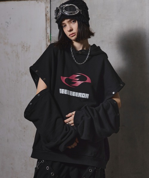 ERAR】2wayアームボタンヴィンテージハイギミックロゴ刺繍