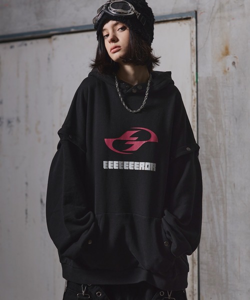 ERAR】2wayアームボタンヴィンテージハイギミックロゴ刺繍