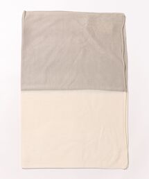 バイカラーニットストール