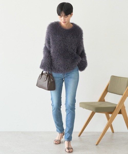 AMERICAN HOLIC（アメリカンホリック）の「スキニーフィットデニム（デニムパンツ・レディース・ワンウォッシュ/グレー/ブラック/ライトインディゴブルー・XL/L/M/S）」の19枚目の写真