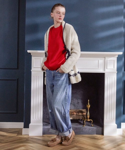 Minnetonka（ミネトンカ）の「【MINNETONKA/ミネトンカ】 CADENCE CLASSIC / ケイデンス クラシック ボアモカシン（モカシン/デッキシューズ・レディース・ブラック/ベージュ/チャコールグレー・7/5/9/8/6）」の11枚目の写真