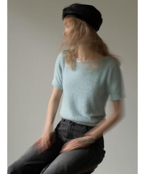 Te chichi(テチチ)の「ライトフェザーニット《2025Autumn catalog item》(ニット/セーター・レディース・モカ/ブルー・F)」の3枚目の写真