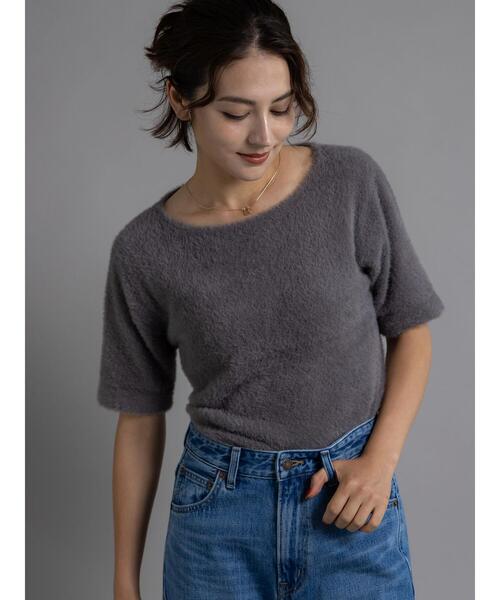 Te chichi(テチチ)の「ライトフェザーニット《2025Autumn catalog item》(ニット/セーター・レディース・モカ/ブルー・F)」の11枚目の写真