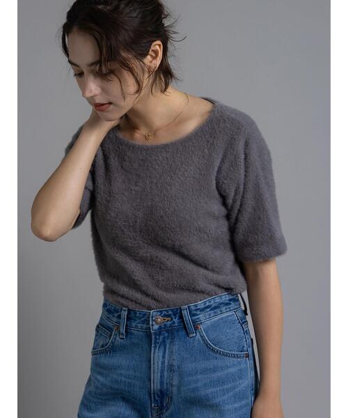 Te chichi(テチチ)の「ライトフェザーニット《2025Autumn catalog item》(ニット/セーター・レディース・モカ/ブルー・F)」の12枚目の写真