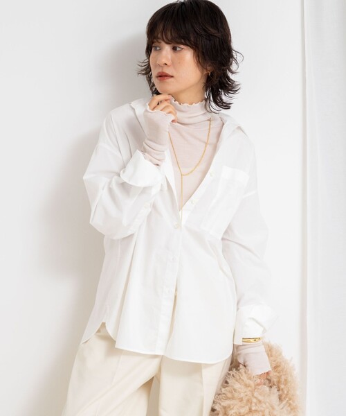 MY STANDARD ウォッシャブルリブタートルネック（Tシャツ/カットソー