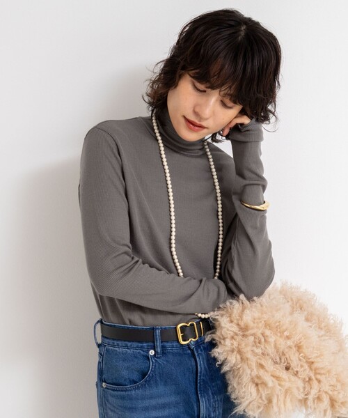 ノーリーズ（NOLLEY’S）/MY STANDARD ウォッシャブルリブタートルネック セール】MY STANDARD ウォッシャブルリブタートルネック（Tシャツ