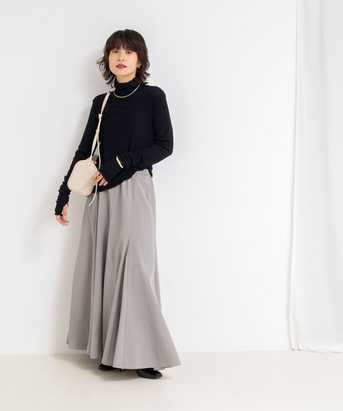 セール】MY STANDARD ウォッシャブルリブタートルネック（Tシャツ