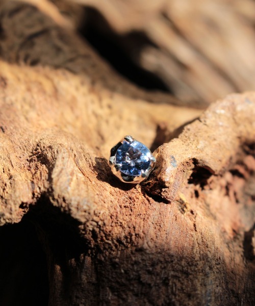 BloodyMary/ブラッディマリー」ナットピアス 天然石 ピアス -木の実