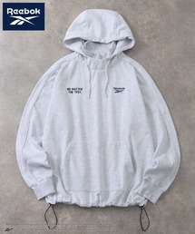 【Reebok/リーボック】CORPUS TOKYO別注 刺繍ロゴ デザインフード プルオーバーパーカー 裏起毛