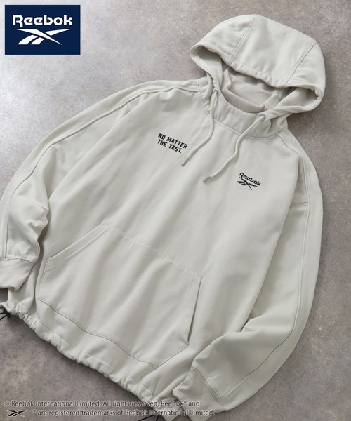 Reebok(リーボック)の「【Reebok/リーボック】CORPUS TOKYO別注 刺繍ロゴ デザインフード プルオーバーパーカー 裏起毛(パーカー・メンズ・アッシュグレー/ブラック/グレイッシュベージュ/チャコール・M/LL/L)」の22枚目の写真