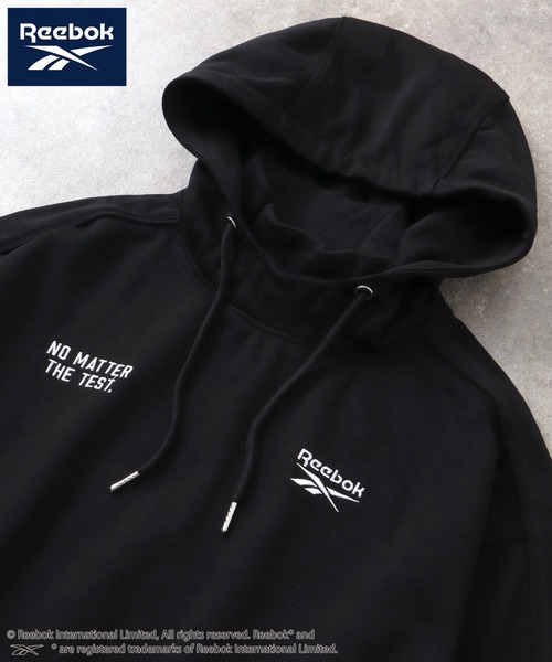 Reebok(リーボック)の「【Reebok/リーボック】CORPUS TOKYO別注 刺繍ロゴ デザインフード プルオーバーパーカー 裏起毛(パーカー・メンズ・アッシュグレー/ブラック/グレイッシュベージュ/チャコール・M/LL/L)」の18枚目の写真