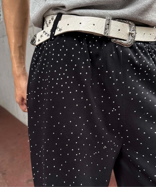 sedacle(セダクル)の「ナンバリングスタッズスウェットパンツ(スウェットパンツ・レディース・ブラック/グレー・LARGE/MEDIUM/SMALL)」の10枚目の写真
