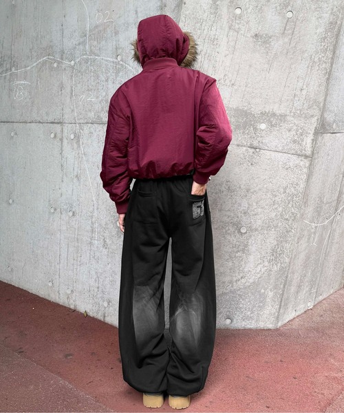 sedacle(セダクル)の「ナンバリングスタッズスウェットパンツ(スウェットパンツ・レディース・ブラック/グレー・LARGE/MEDIUM/SMALL)」の9枚目の写真