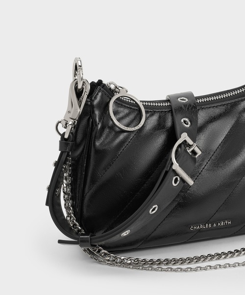 黒レザー ボディバッグ 白黒ストラップ ultima TOKYO（ウルティマトーキョー） 最大51%☆12/17限定 ボディ